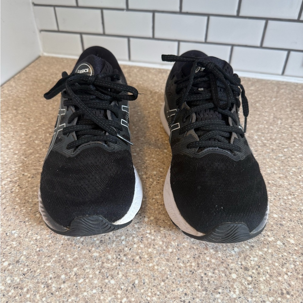 Asics Women's Black and White Sneakers